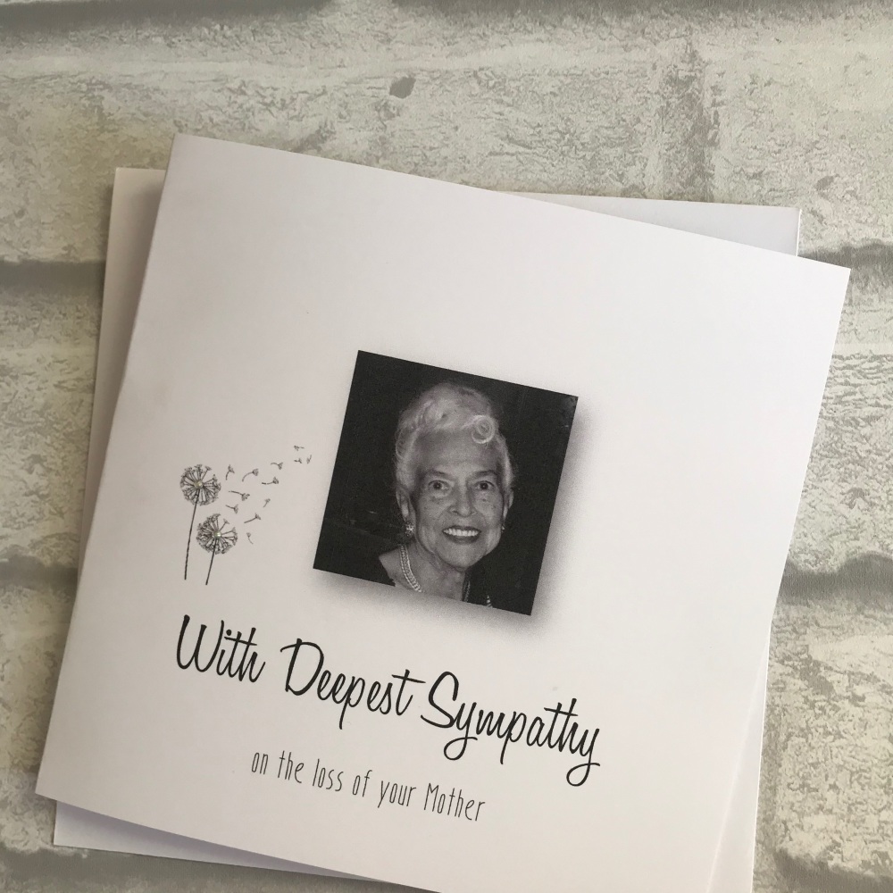 Sympathy Card with photo
