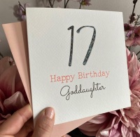 Birthday card with Age  - personalised 