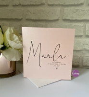 New Baby Girl Card - Script name 