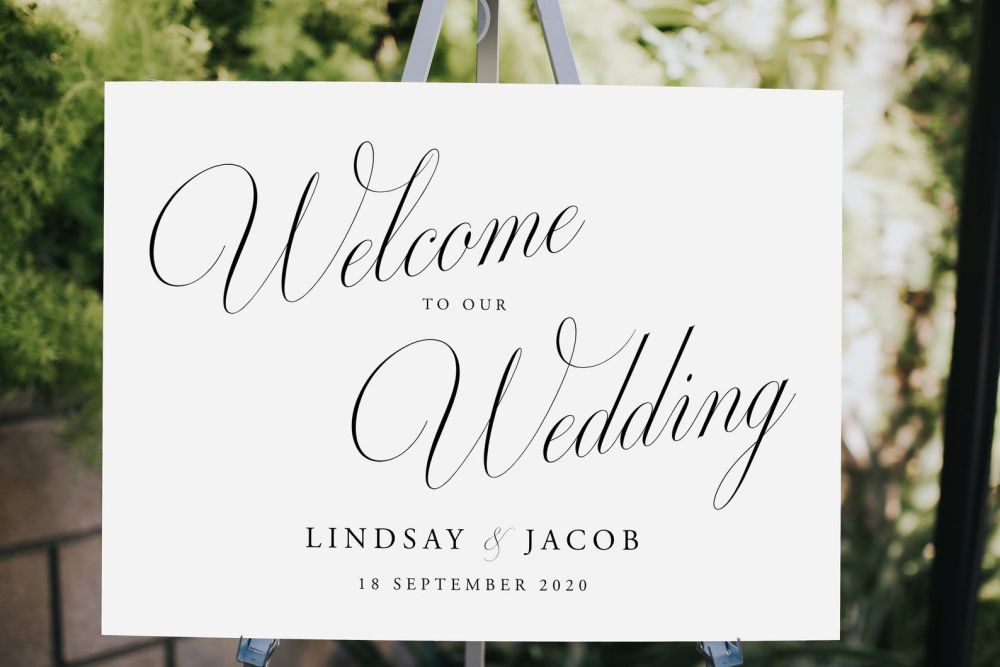 Welcome to our Wedding Sign - digital download