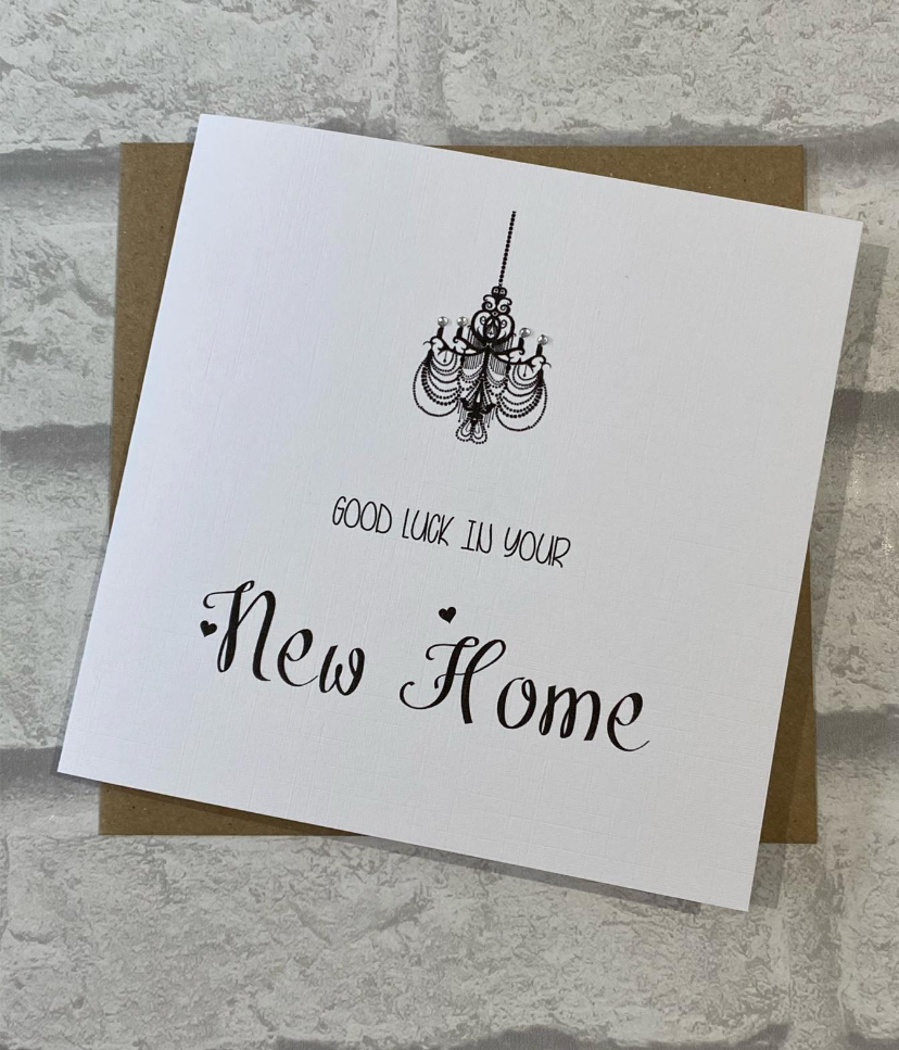 New Home Card chandelier 