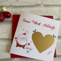 Scratch Card - Christmas Surprise Santa - gold heart