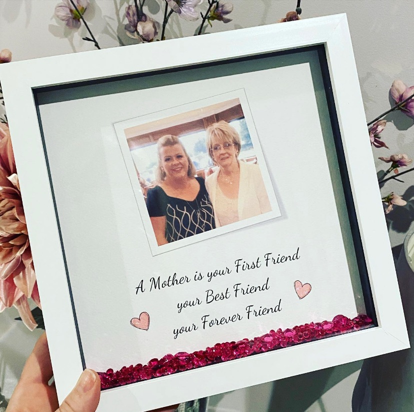 Photo Box Frame - A mother is your first friend 