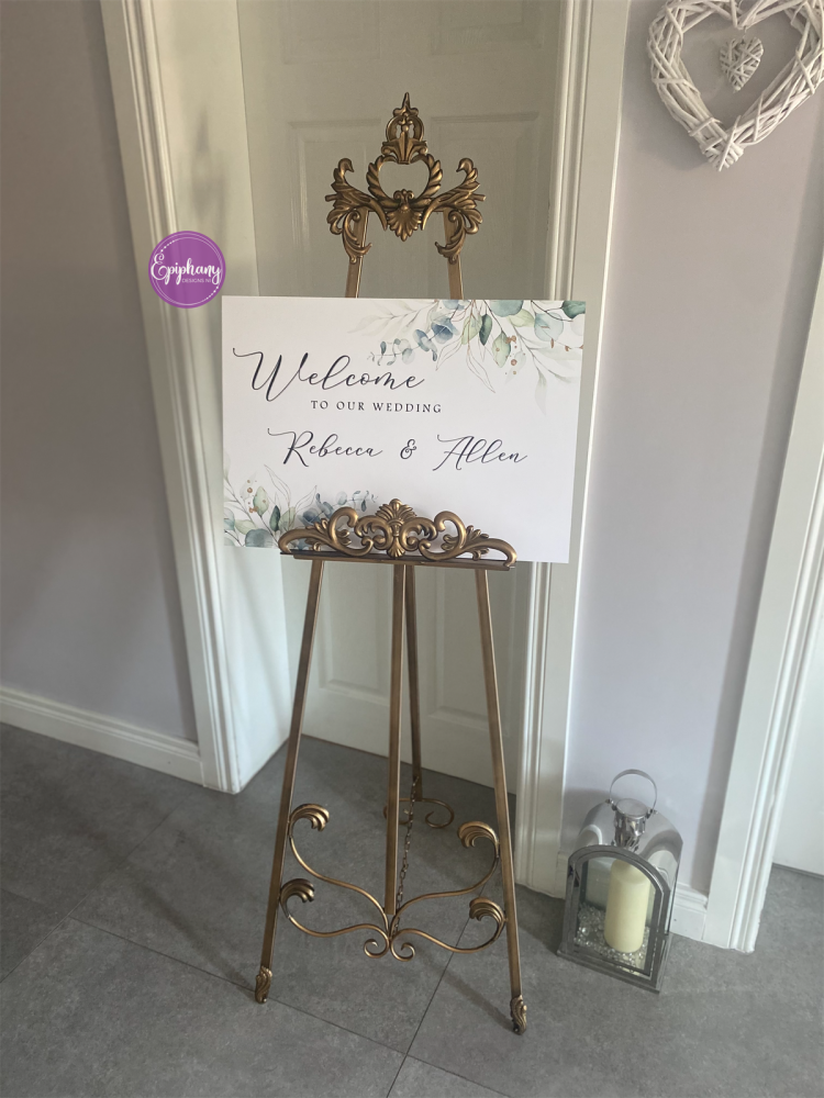 Welcome to our Wedding Sign - board mount