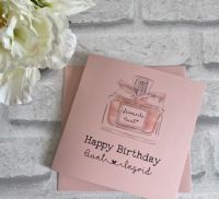 Birthday card for her - perfume