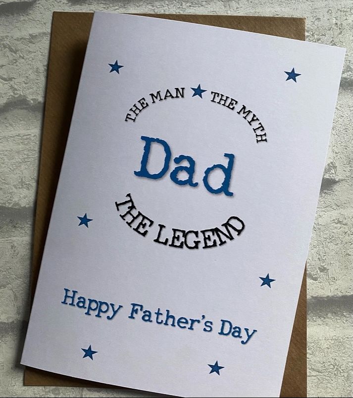 Fathers Day Card - The Man, The Myth, The Legend