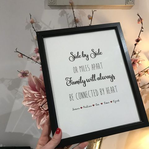 Personalised Print - Connected by Heart