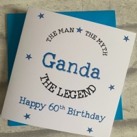 Birthday Day Card for him - The Man, The Myth, The Legend