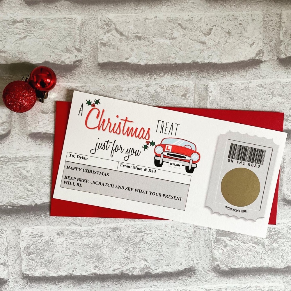Driving Lessons Christmas Voucher