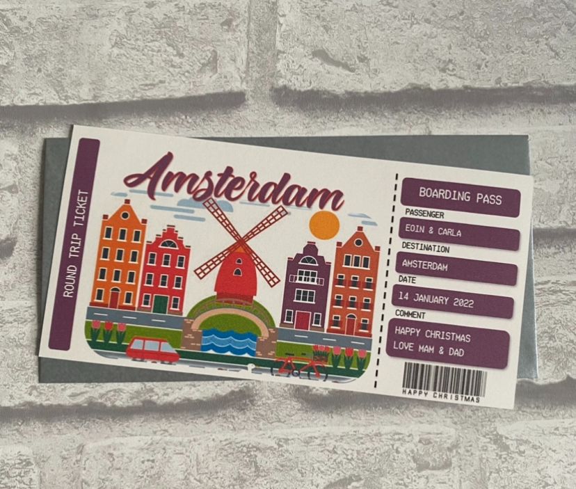 Boarding Pass - Amsterdam