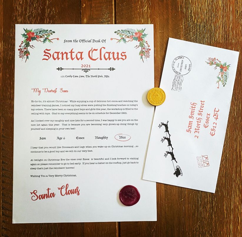Letter from Santa - Christmas 2021 - Winter Berries