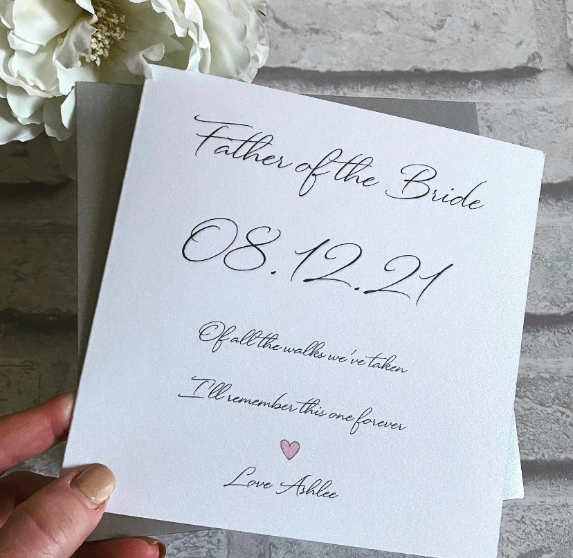Father of the bride - I’ll remember this walk forever