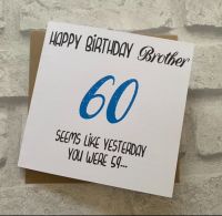Quirky Birthday card - seems like yesterday ..with age for him