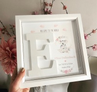 Large initial frame - New Baby - with birth details 