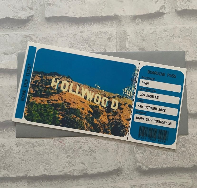 Boarding Pass - Los Angeles, Hollywood