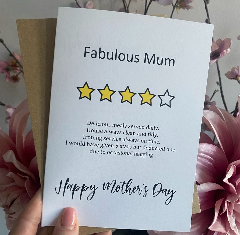 Mothers Day Card - Quirky - 5 Star review