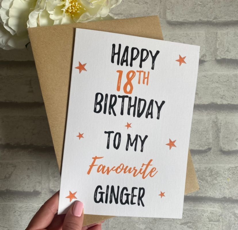 Birthday Card - Favourite Ginger