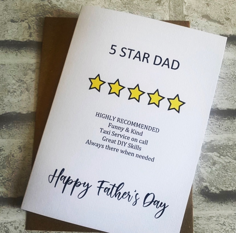 Fathers Day Card - Quirky - 5 Star review