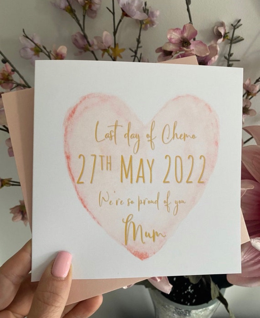 Last Day of Chemo personalised card 