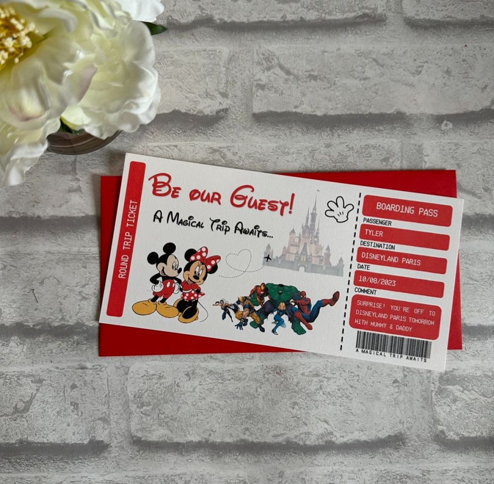 Boarding Pass - Disney - Mickey & Marvel