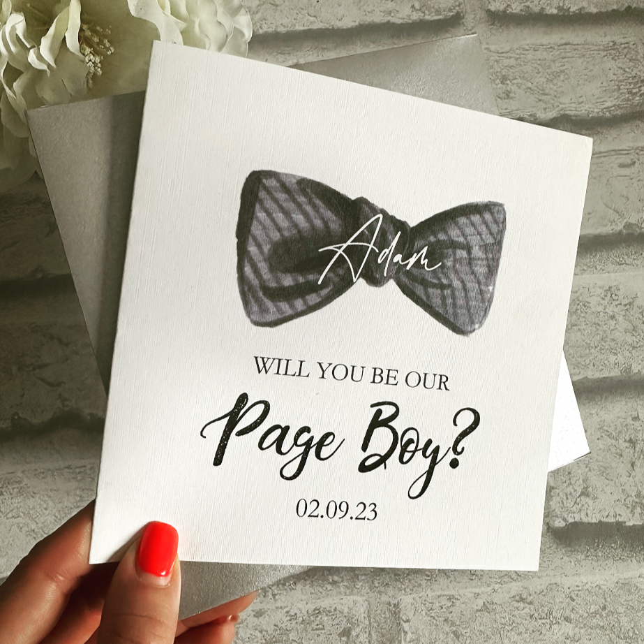Will you be my Page Boy