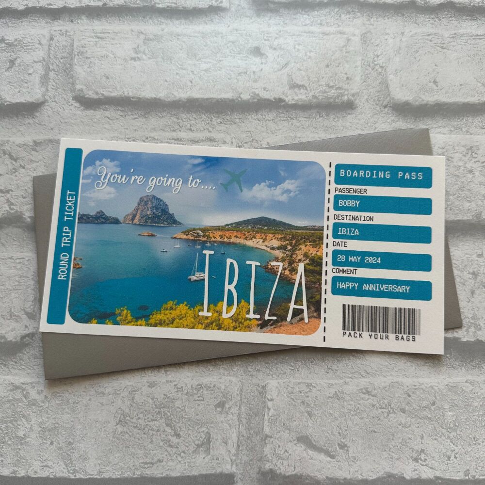 Boarding Pass - Ibiza - beach