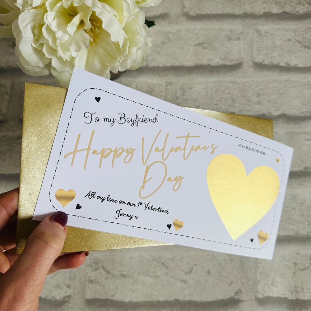 Valentine’s Day Surprise Voucher - scatter hearts
