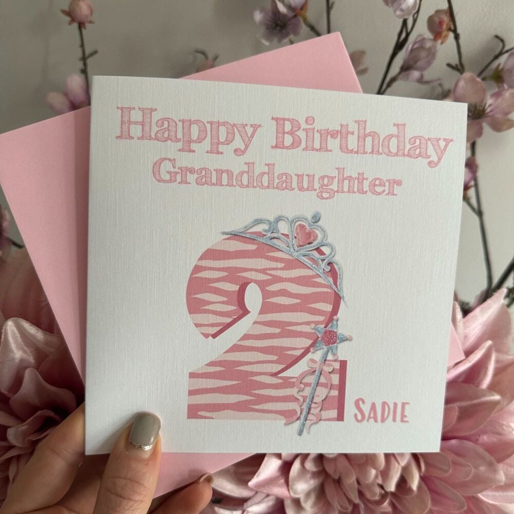 Childrens Birthday Card with age