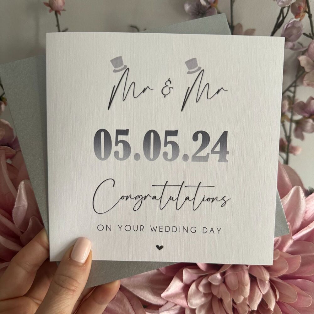 Wedding Day Congratulations - Mr & Mr