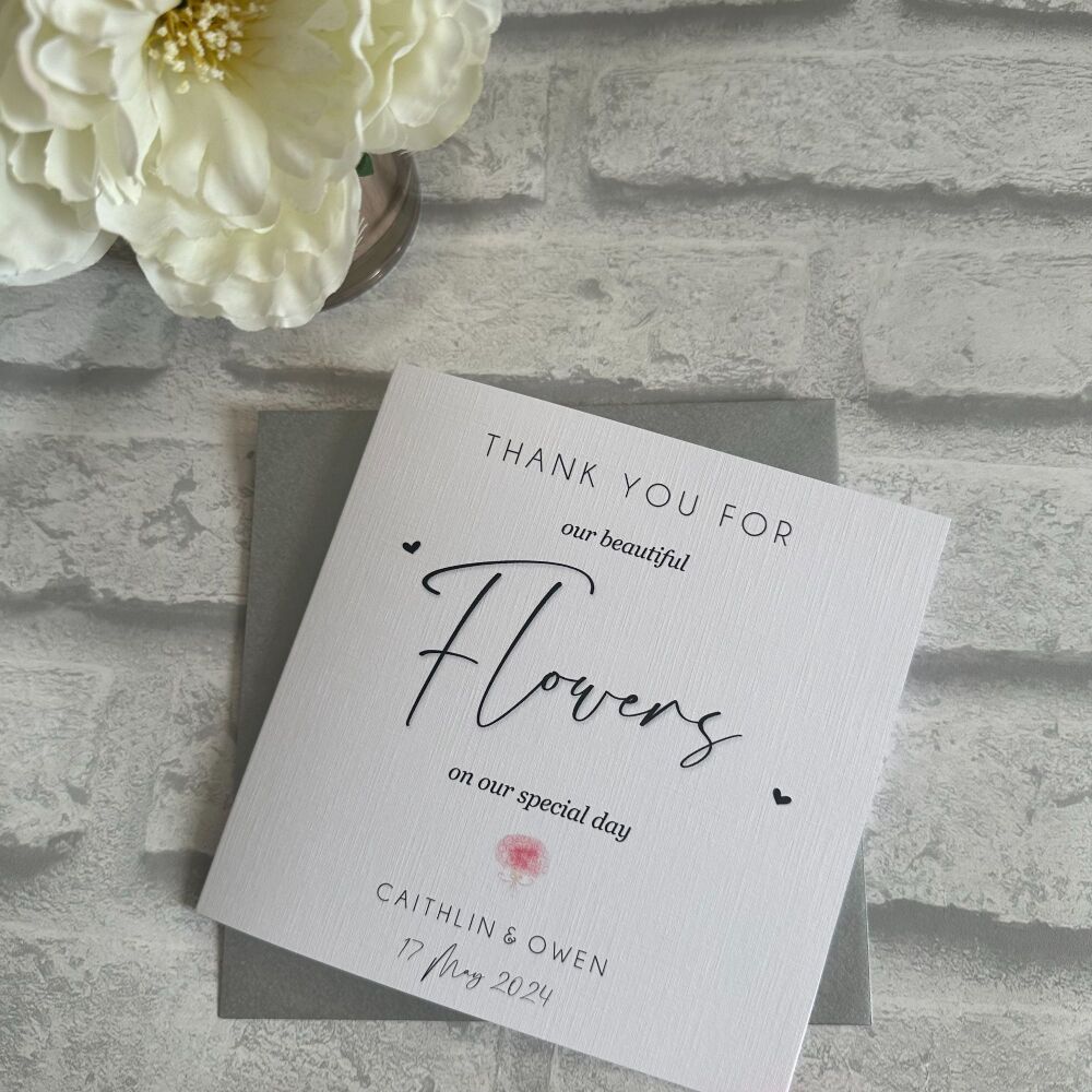 Thank you Florist Card
