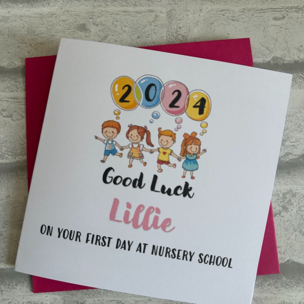 Starting Nursery School Card / Pre school