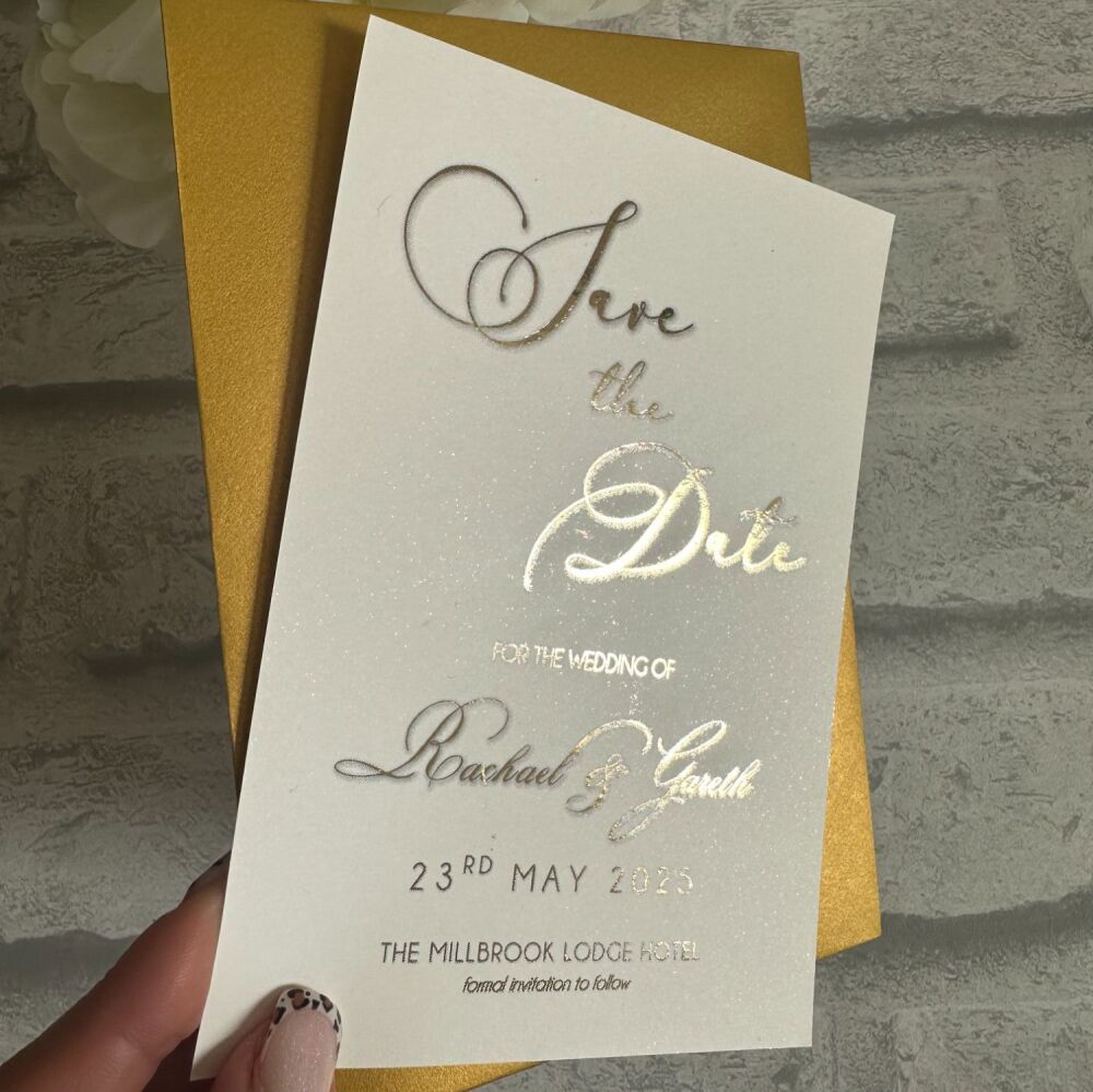 Save the Date - Gold Foil