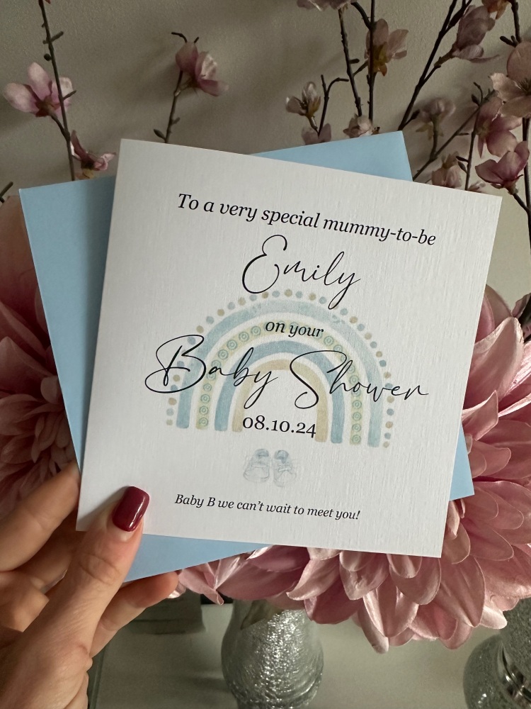 Baby  shower, Mummy-to-be  -  blue