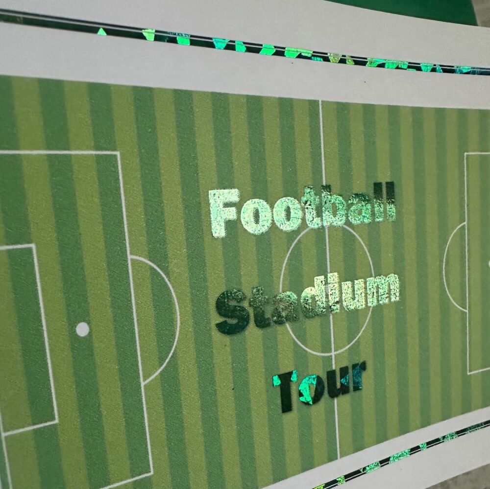 Foiled Event Ticket - Football theme