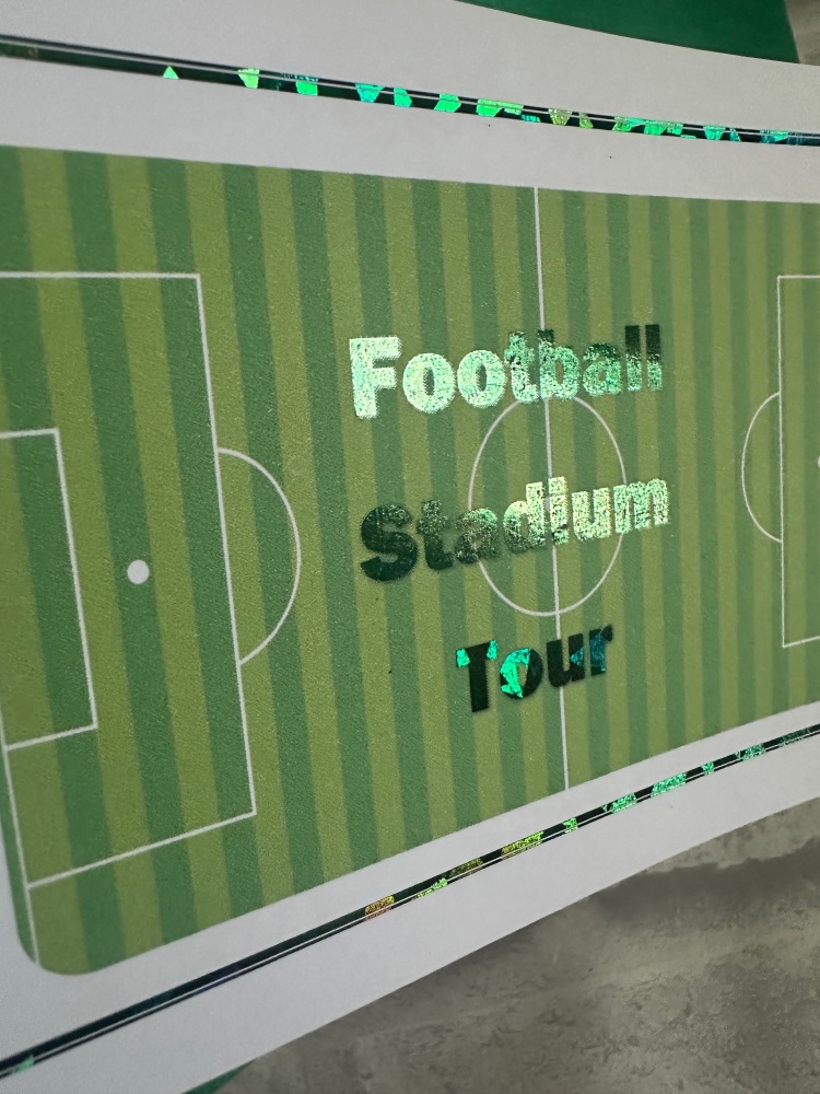 Foiled Event Ticket - Football theme
