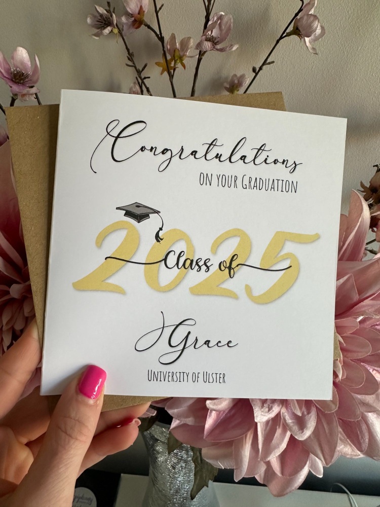 Graduation congratulations card - Class of 2025