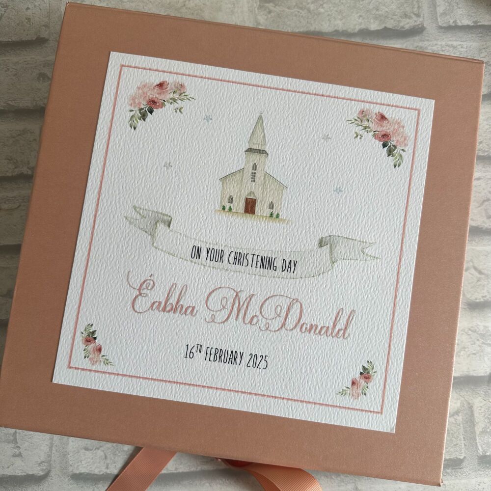 Girls Christening Day Keepsake Box