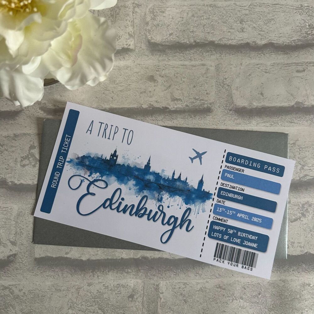Boarding Pass - Scotland, Edinburgh