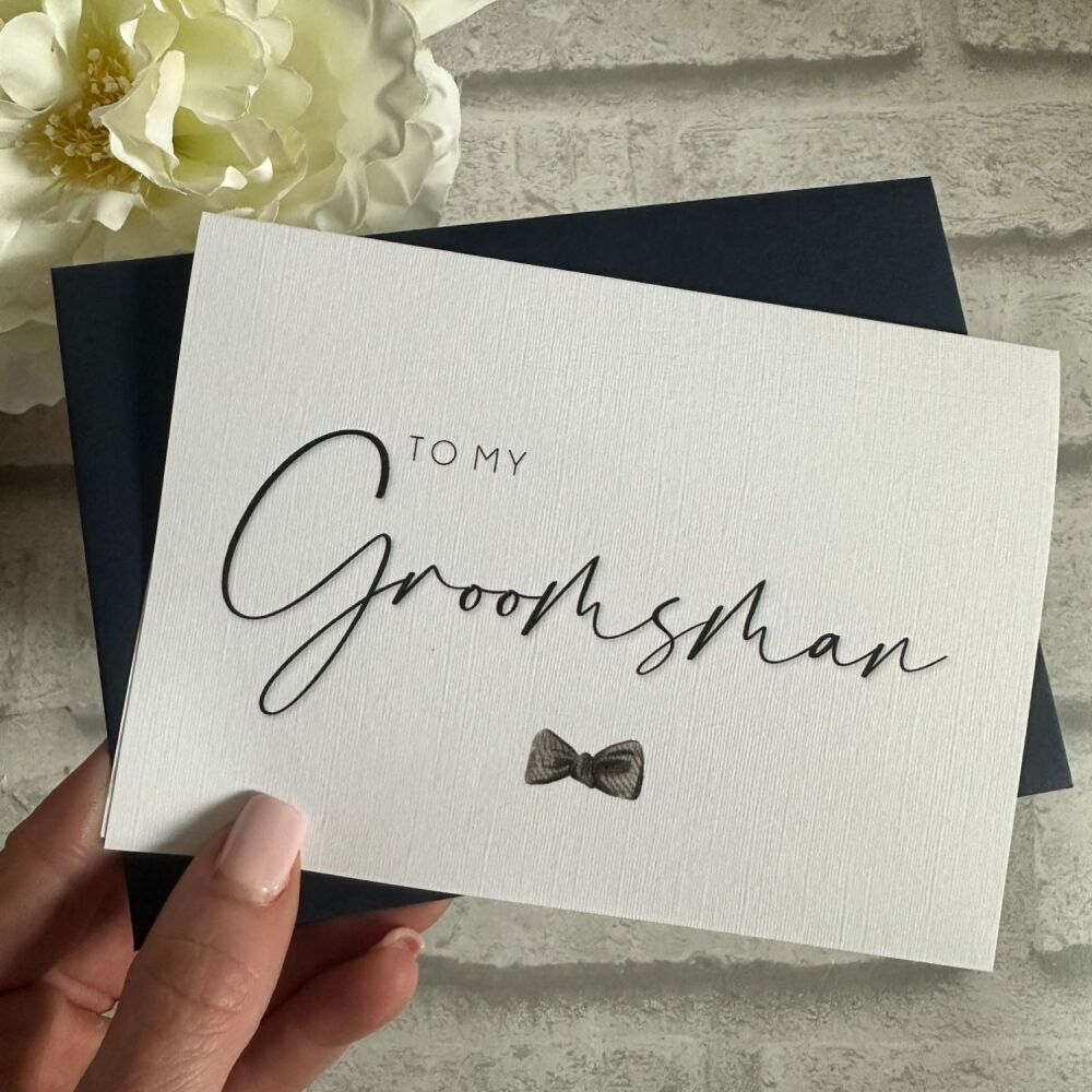 Personalised Thank you card - Groomsman