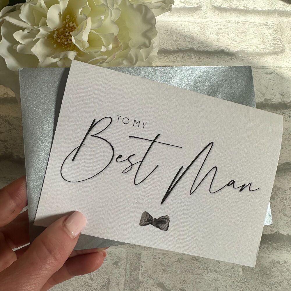 Personalised Thank you card - Best Man