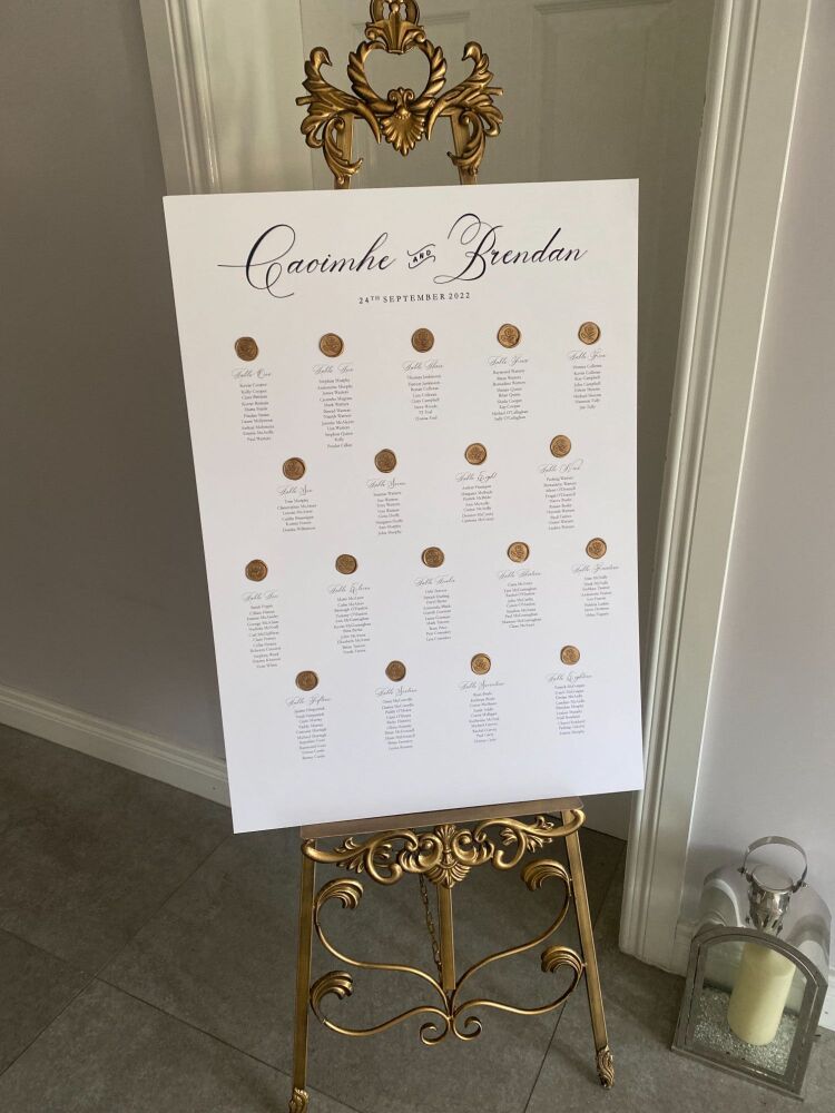 A1 Welcome to our Wedding Sign - foamex board