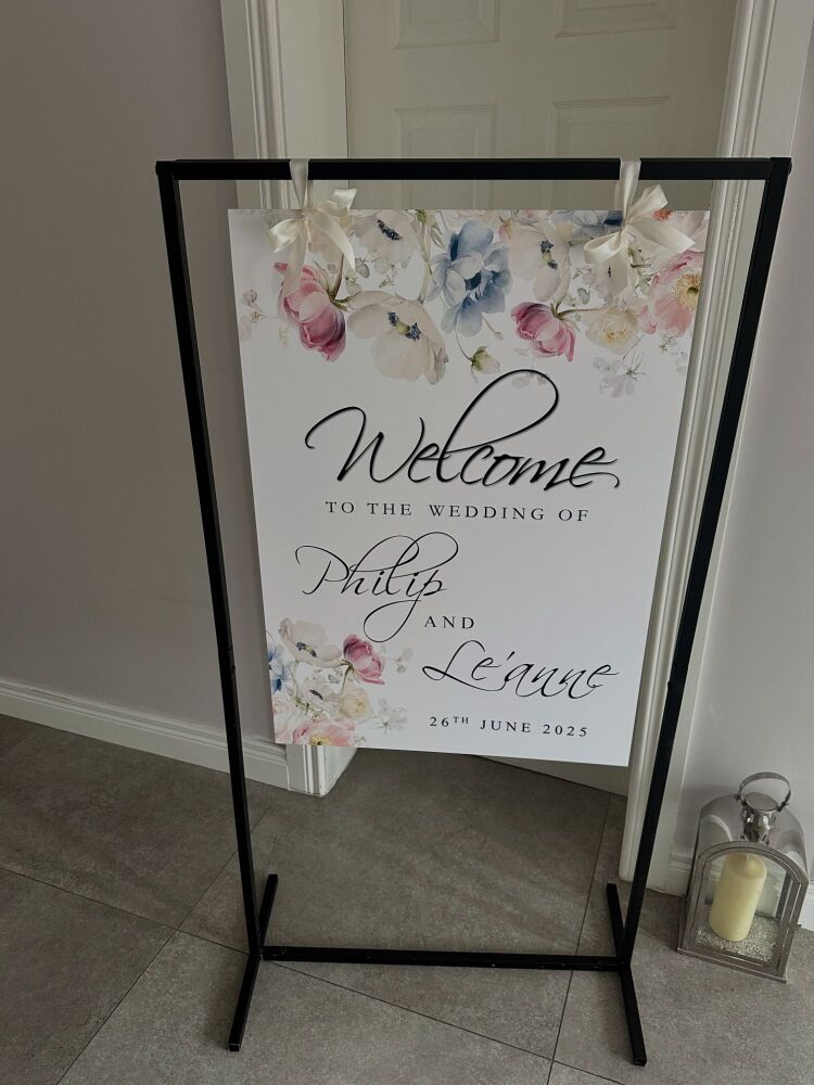 A1 Welcome to our Wedding Sign - foamex board