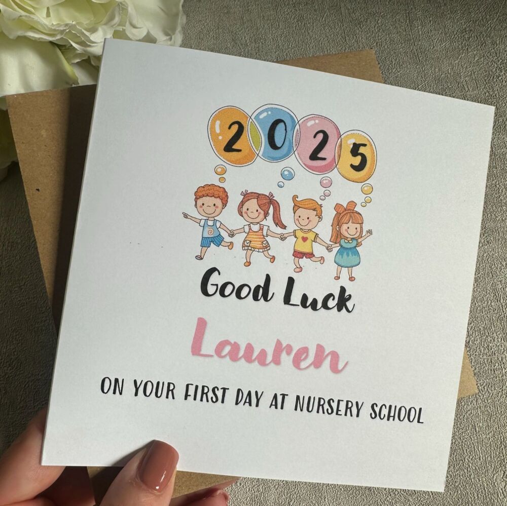 Starting Nursery School Card / Pre school