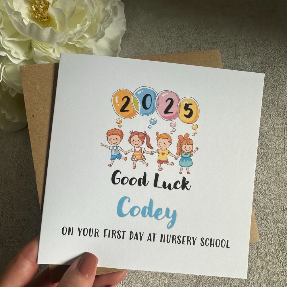 Starting Nursery School Card / Pre school
