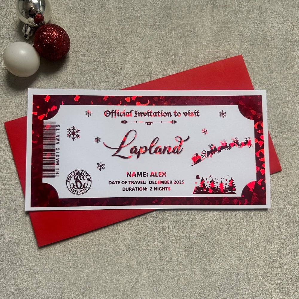 Lapland - Official Invitation - Red Foil