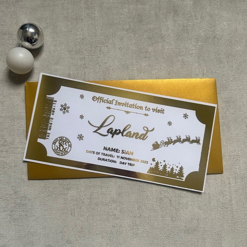 Lapland - Official Invitation - Gold Foil