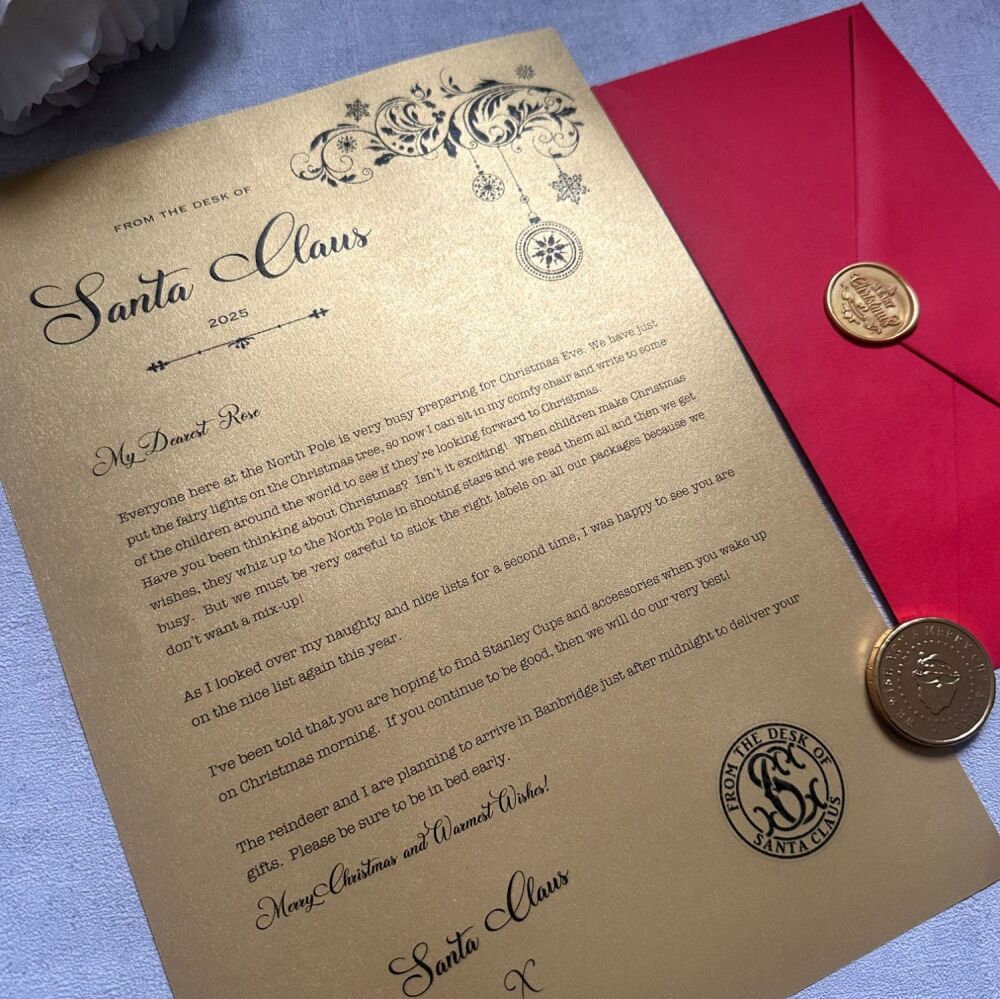 Gold Letter from Santa