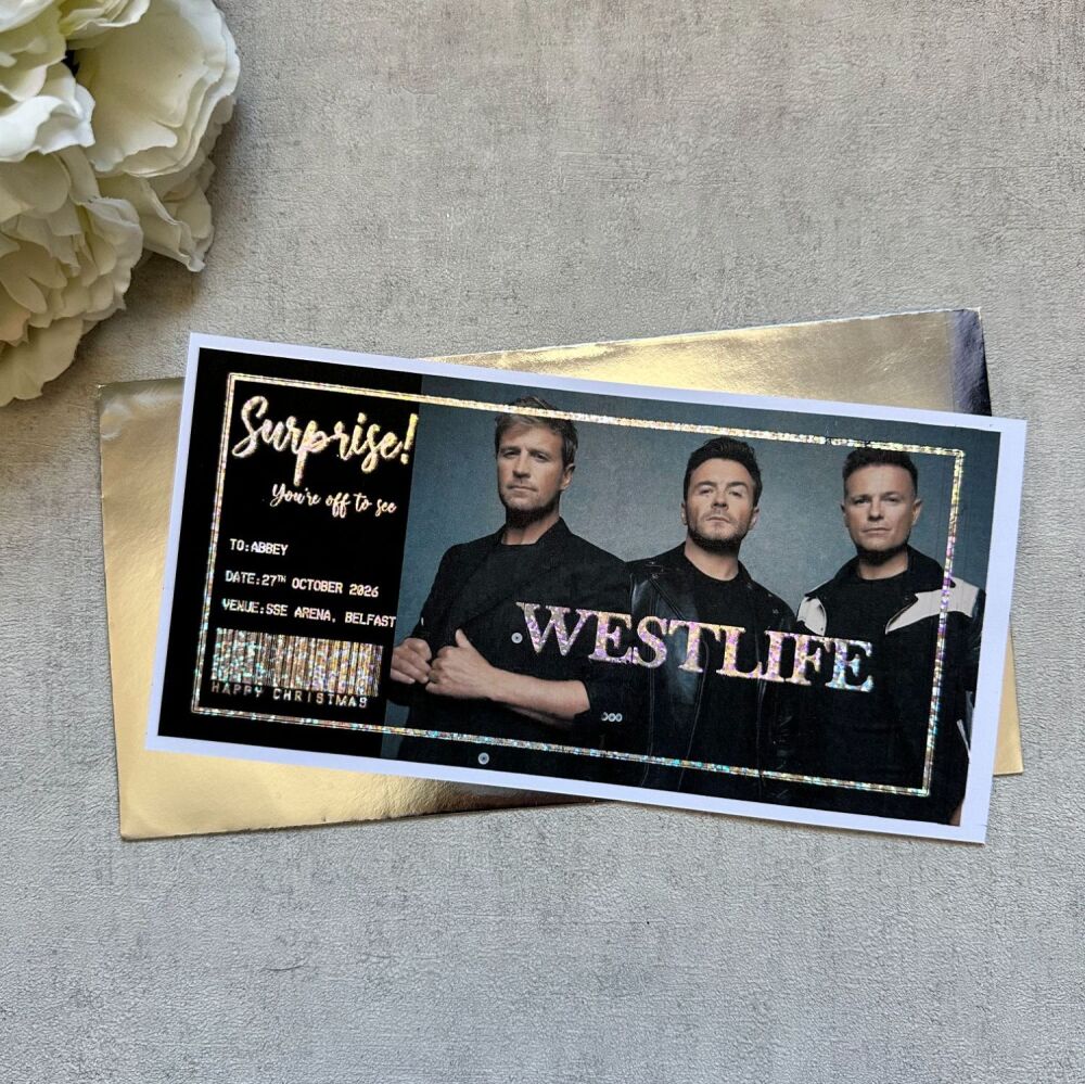 Foiled event ticket - Concert