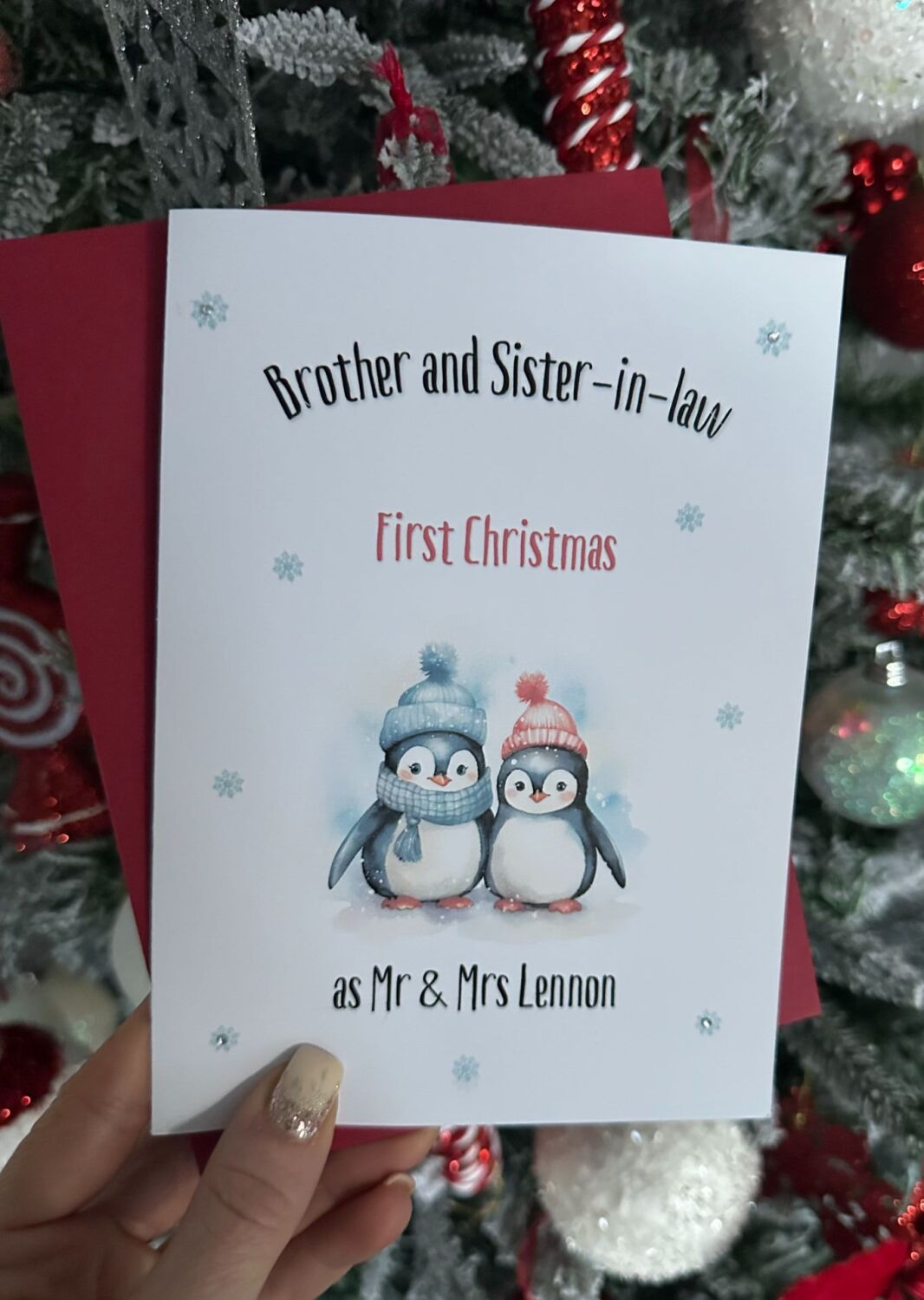 First Christmas Engagement Card - christmas jumpers