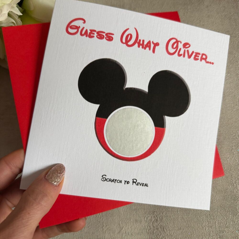 Scratch Card - Disney Reveal Mickey Ears